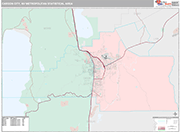 Carson City Wall Map Premium Style